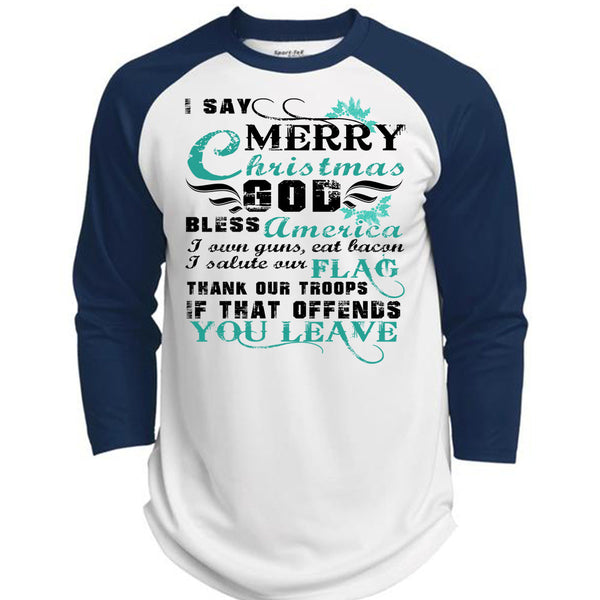 I Say Merry Christmas T Shirt, This Girl Loves Christmas T Shirt, Awesome T-Shirts  (Polyester Game Baseball Jersey)