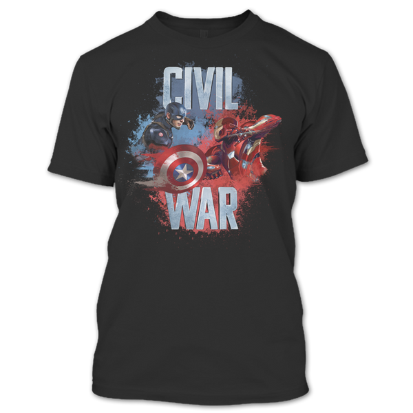 A black t-shirt with the shopify logo