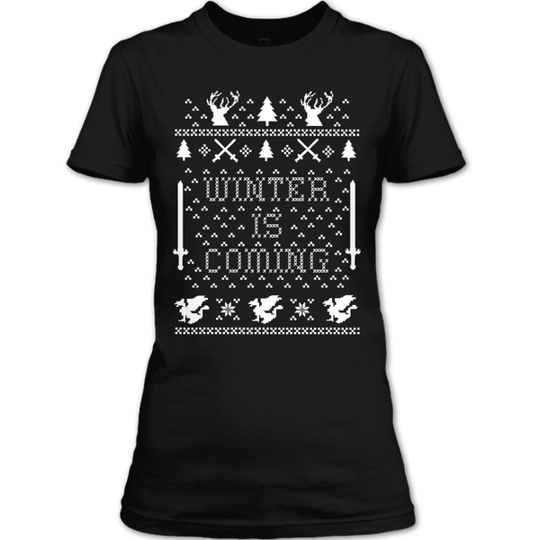 A black t-shirt with the shopify logo