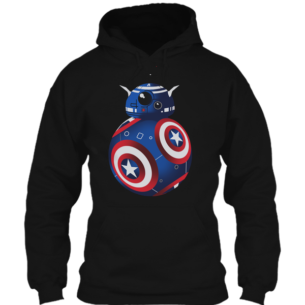 A black t-shirt with the shopify logo