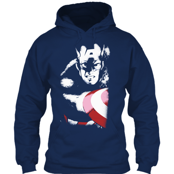 A black t-shirt with the shopify logo