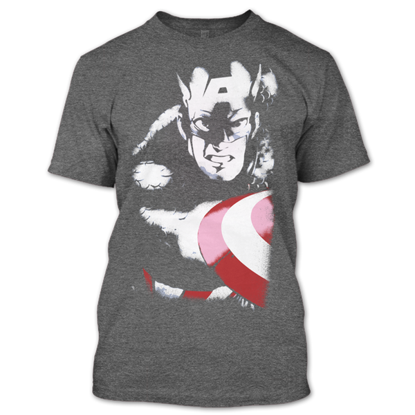 A black t-shirt with the shopify logo