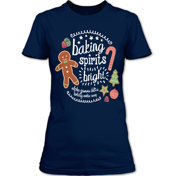 A black t-shirt with the shopify logo