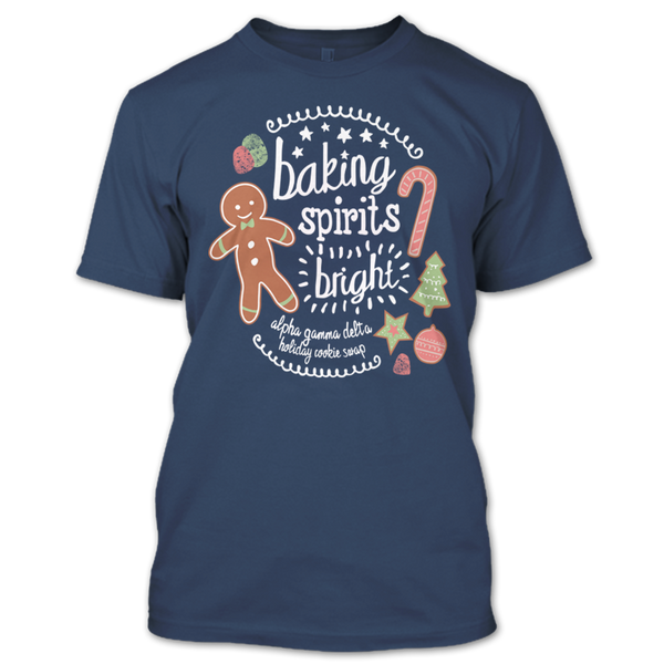 A black t-shirt with the shopify logo