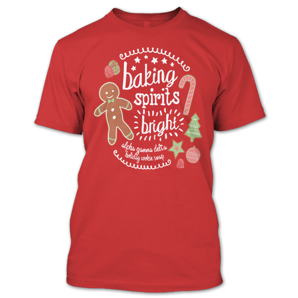 A black t-shirt with the shopify logo