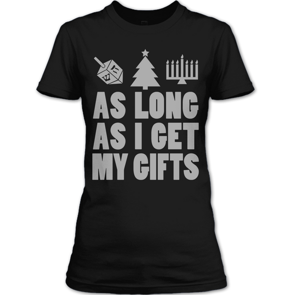 A black t-shirt with the shopify logo