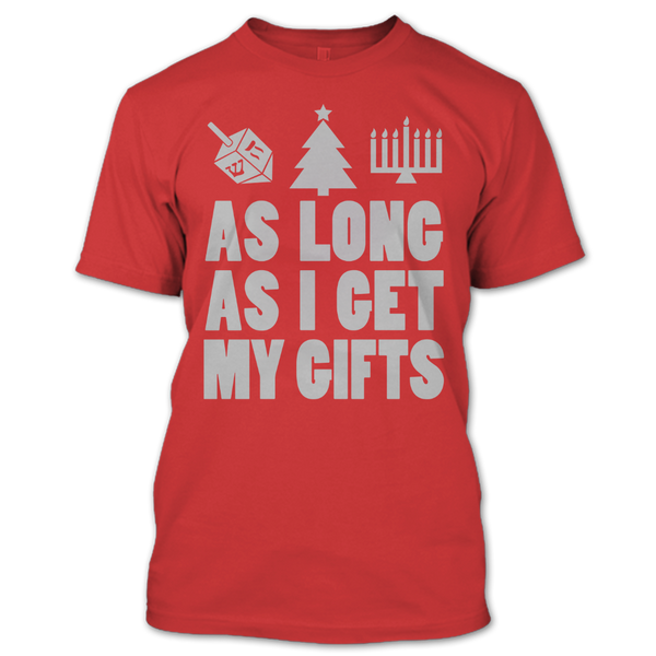 A black t-shirt with the shopify logo