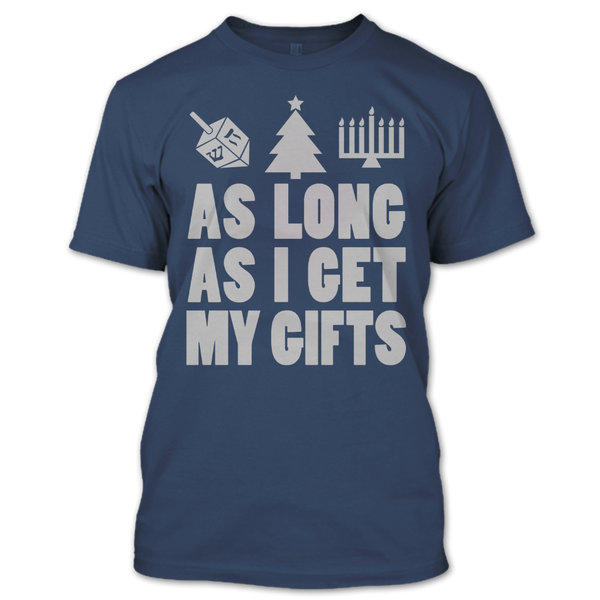 A black t-shirt with the shopify logo