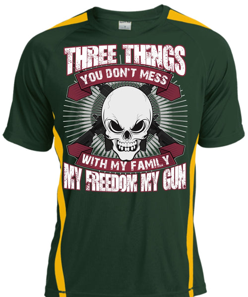 You Don't Mess With My Family T Shirt, My Freedom My Gun T Shirt, Cool Shirt