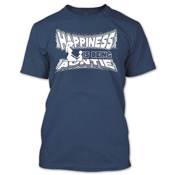 Happiness Is Being Autie T Shirt, Coolest Auntie T Shirt