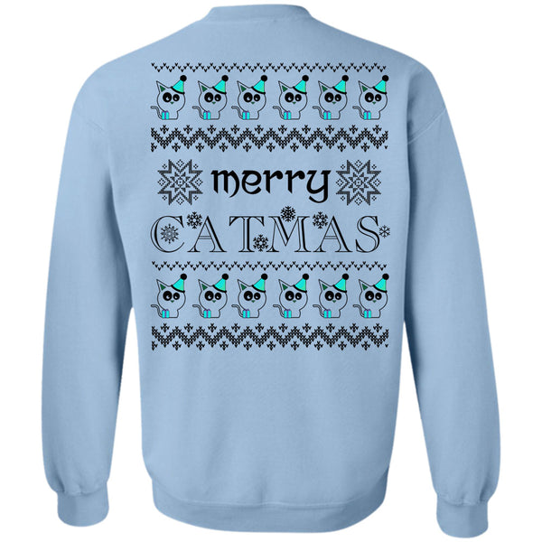 Happy New Year T Shirt, Merry Catmas Sweatshirt
