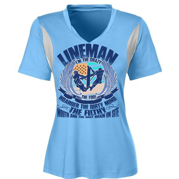Lineman I'm The Crazy The Tools T Shirt, I Love Lineman T Shirt, Awesome T-Shirts