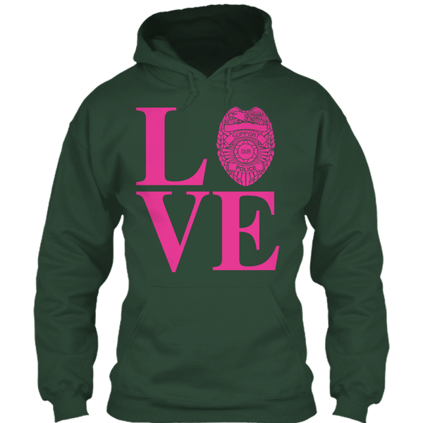 A black t-shirt with the shopify logo