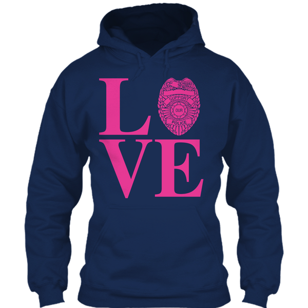 A black t-shirt with the shopify logo