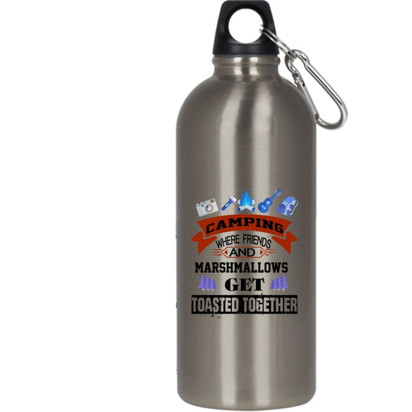 Camping 20 oz Stainless Steel Bottle,Funny Gift For Friends Outdoor Sports Water Bottle