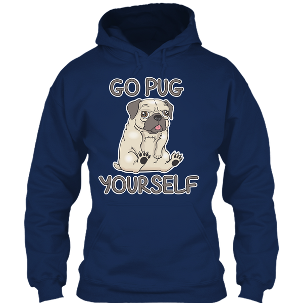 A black t-shirt with the shopify logo