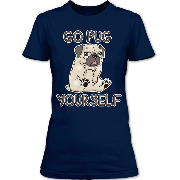 A black t-shirt with the shopify logo