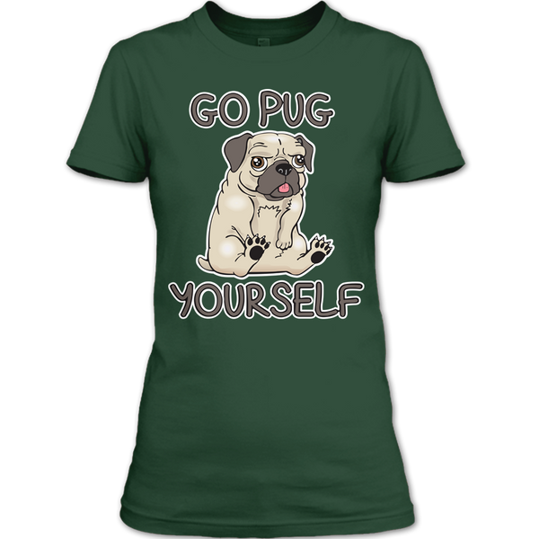 A black t-shirt with the shopify logo