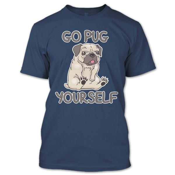 A black t-shirt with the shopify logo