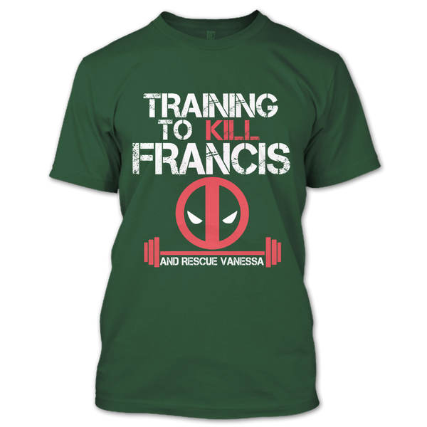 A black t-shirt with the shopify logo