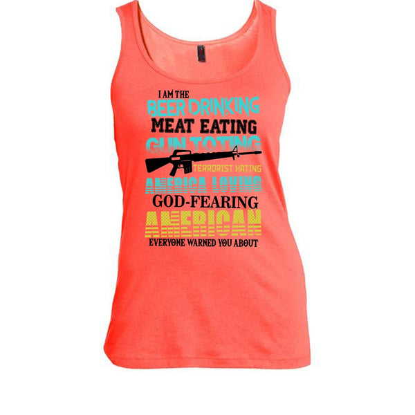 I'm The Beer Drinking T Shirt, God Fearing American Tank Top
