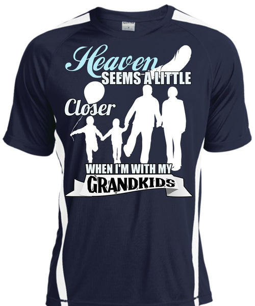I'm With My Grandkids T Shirt, Heaven Seems A Little Closer T Shirt, Cool Shirt