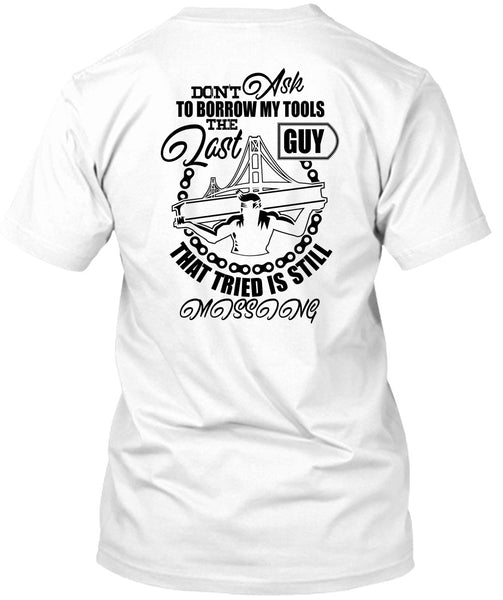 A black t-shirt with the shopify logo