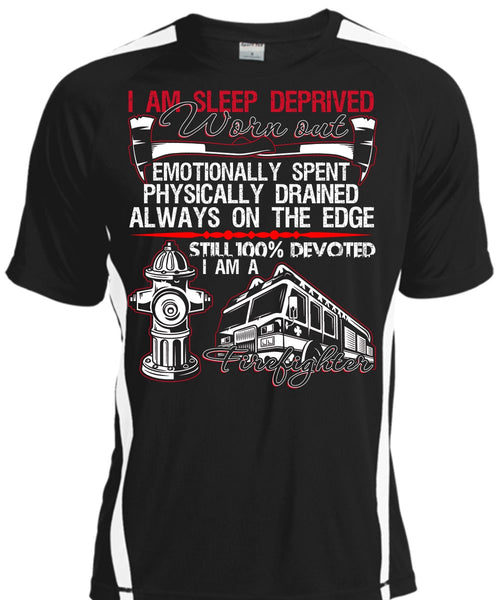 A black t-shirt with the shopify logo