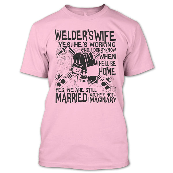 Welder's Wife T Shirt, Coolest Welder's Husband T Shirt