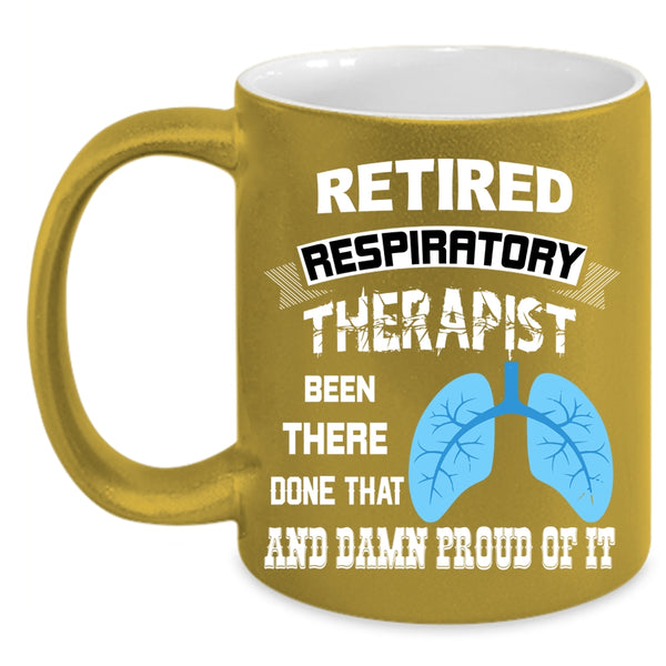 Retired Respiratory Therapist Coffee Mug, Gift For Retirement Coffee Cup