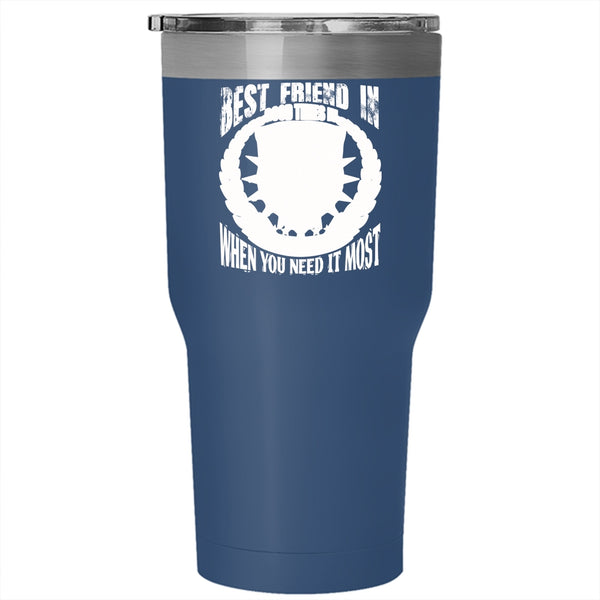Best Friend In Good Time Tumbler 30 oz Stainless Steel, I Love Dogs Travel Mug