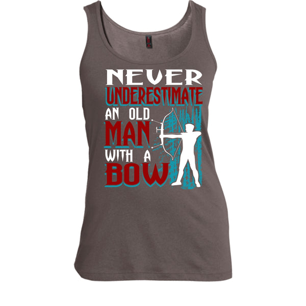 Never Underestimate T Shirt, An Old Man With A Bow T Shirt, Cool T Shirt