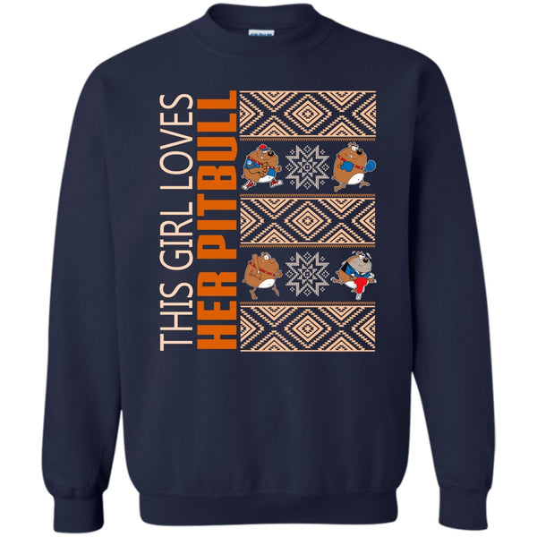 Coolest Pitbull Lover T Shirt, Pitbull Merry Christmas Sweatshirt