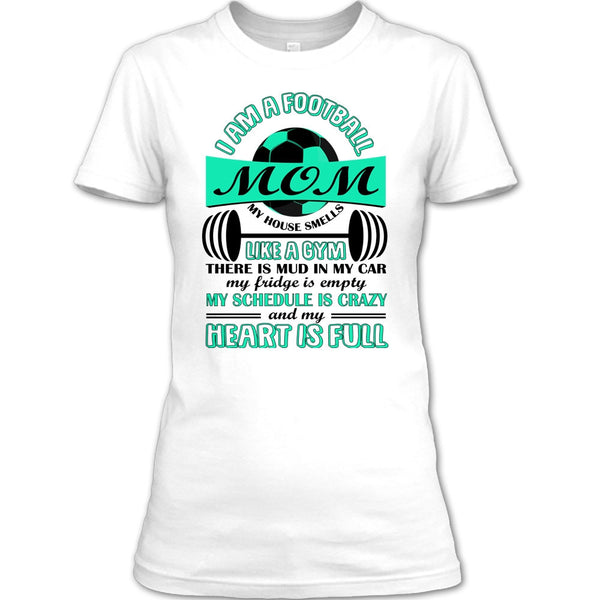 A black t-shirt with the shopify logo