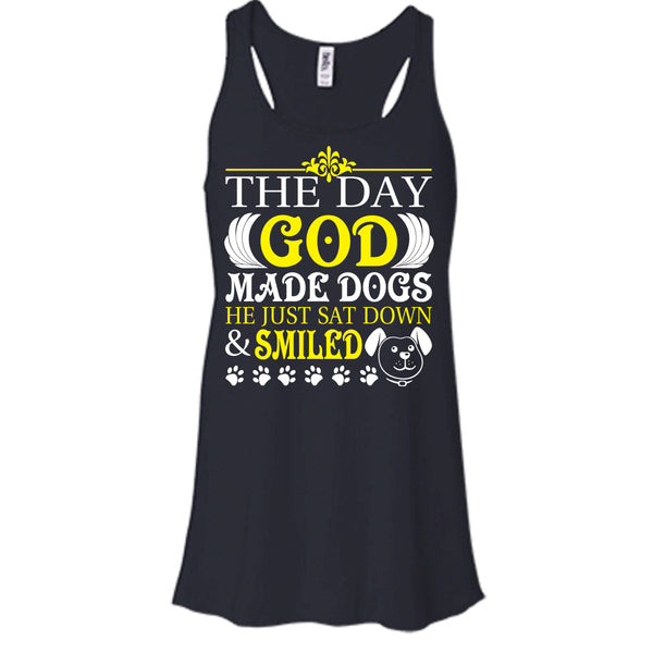 The Day God Made Dog T Shirt, He Just Sat Down & Smiled T Shirt, Cool T Shirt