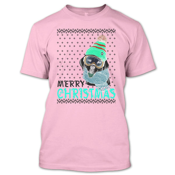 Dog Merry Christmas T Shirt, Coolest Merry Christmas Gift T Shirt
