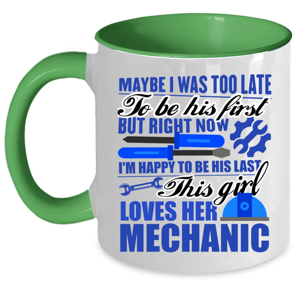 Beautiful Wife Coffee Mug, This Girl Loves Her Mechanic Accent Mug