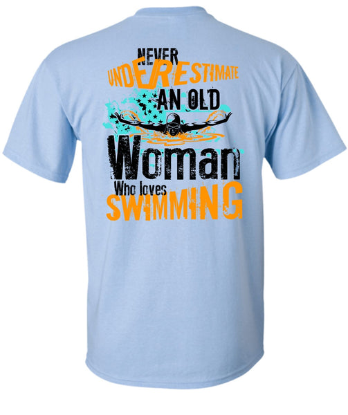 Old Woman Who Loves Swimming T Shirt, I Love Swimming T Shirt