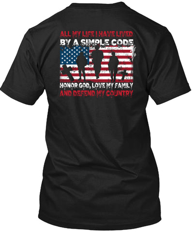 A black t-shirt with the shopify logo