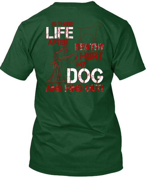Hurt My Dog And Find Out T Shirt, Is There After Death T Shirt