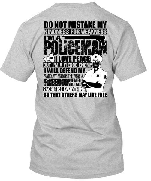 I'm A Policeman T Shirt, I Love Police T Shirt