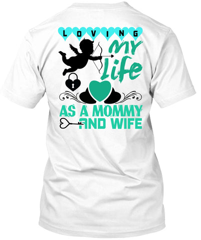 A black t-shirt with the shopify logo