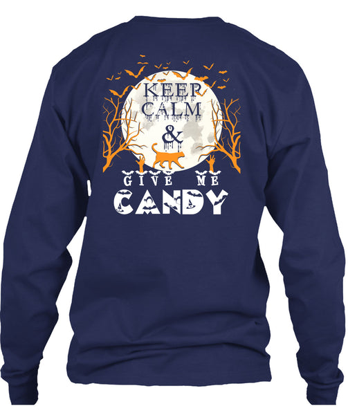 Keep Calm And Give Me Candy T Shirt, I Love Christmas T Shirt