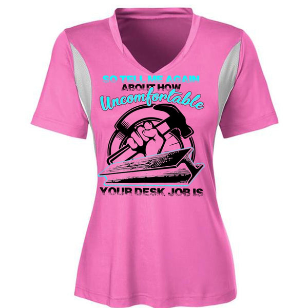 Uncomfortable Your Desk Job Is T Shirt, I Love Ironworker T Shirt, Awesome T-Shirts