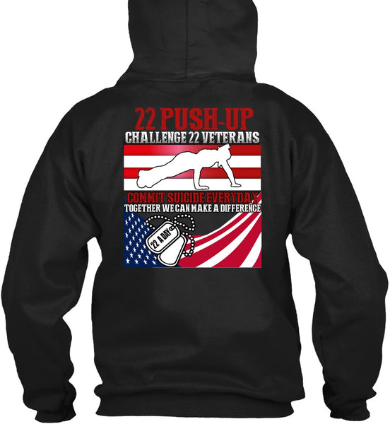 Challenge 22 Veterans Commit T Shirt, Being A Veteran T Shirt