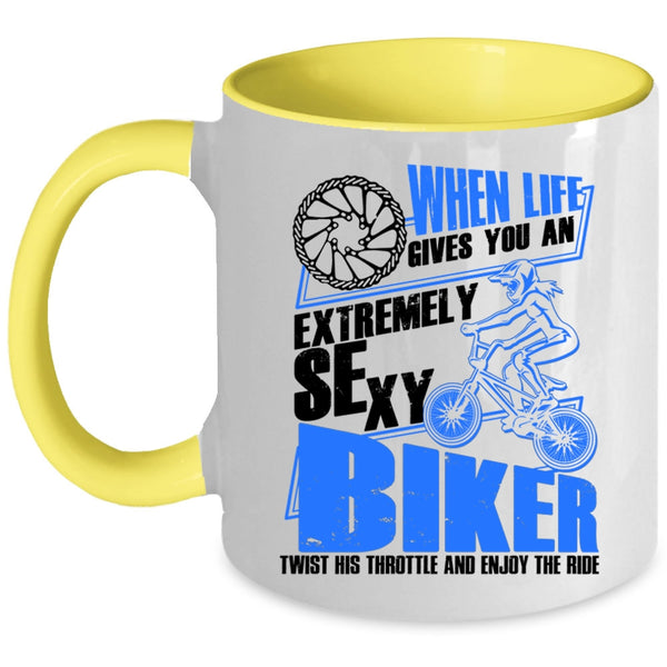 Awesome Mom Coffee Mug, Single Mom Has A Heart Of Gold Accent Mug