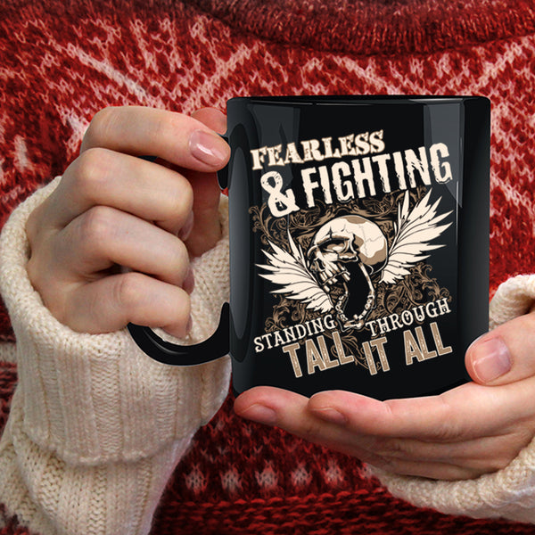 Fearless And Fighting Coffee Mug, Cool Gift For Veteran Coffee Cup