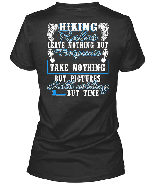 Hiking Rules T Shirt, Footprint T Shirt