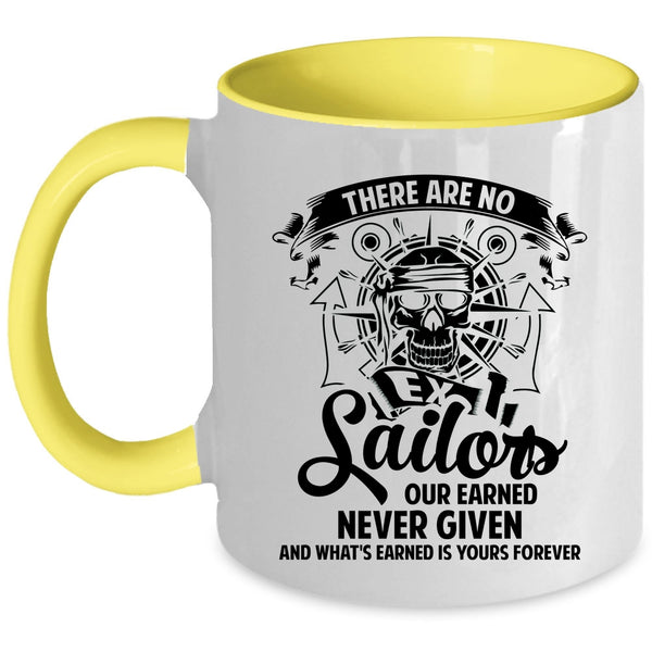 Awesome Sailors Coffee Mug, There Are No Ex Sailors Accent Mug