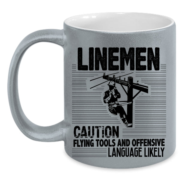 Awesome Gift For Lineman Coffee Mug, Linemen Accent Mug